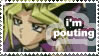 i'm pouting stamp.